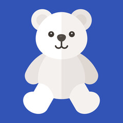 Teddy bear in gift box vector