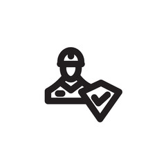 Worker Outline Icon