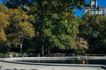 The Pond at Central Park, Manhattan, New York - oct 2022