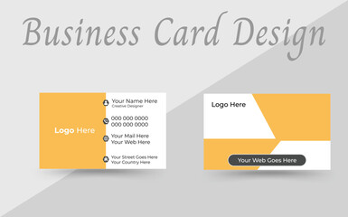 Creative and Clean Business Card Template .Double-sided creative business card template . Electric Blue
and Ball Blue color theme .landscape orientation .Vector illustration print template.