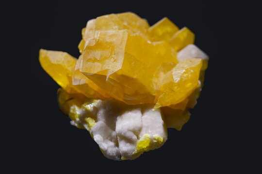 Natural Raw Piece Of Sulfur Mineral Stone Crystal