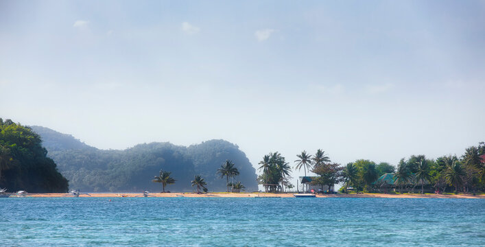 Beach Near Puerto Galera on Mindoro, Philippines