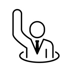 volunteer icon flat vecktor trendy popular simple