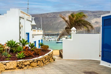 Foto auf Acrylglas Kanarische Inseln Charming landscape  of Caleta del Sebo,  La Graciosa , Canary Islands, Spain