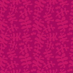 Seamless repeating pattern in burgundy magenta color. Vector. For textile design and graphic resources