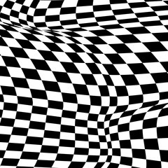 cool distorted checkerboard decoration gingham, plaid, checkered pattern