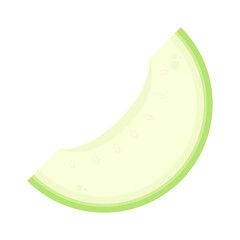 Melon logo vector. melon on white background. Half melon.