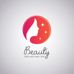 Fototapeta premium Beauty Parlour Logo Design Template. Woman Logo, Spa Logo, Salon Logo Template Vector Download