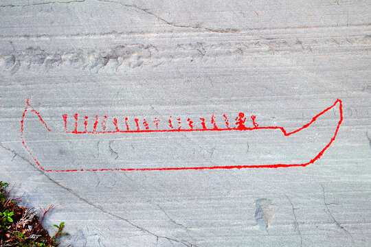 Prehistoric rock art in Alta, located  in northern Norway within the Arctic Circle. The rock art in Alta belongs to the UNESCO World Heritage Site