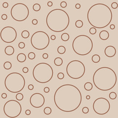 A seamless pattern brown circle. simple background