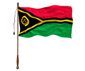 National flag  of Vanuatu. Background  with flag  of Vanuatu