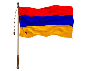 National Flag of Armenia. Background  with flag  of Armenia.