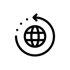 worldwide line icon