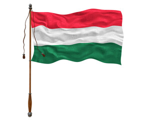 National flag of Hungary. Background  with flag  of Hungary