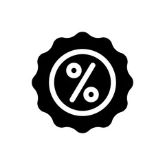 discount glyph icon