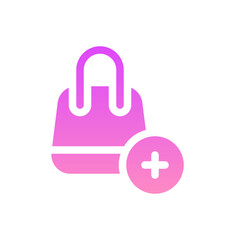 add flat gradient icon