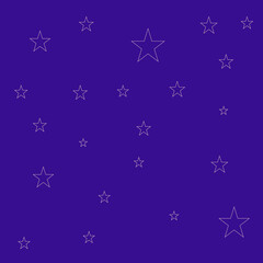 A light stars on a blue background