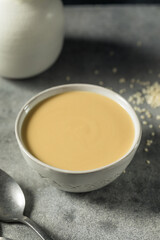 Obraz na płótnie Canvas Homemade Organic Tahini Sesame Paste