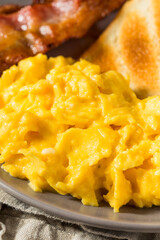 Homemade American Scrambled Egg Breakfast