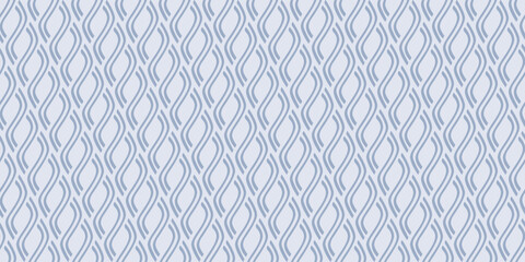 Bent blue sticks. Print for textiles, notebooks, wallpaper, packaging, interior, cups. Vector seamless pattern with repeating wickerwork.