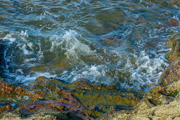 Calm coastal scenery at Pantai Kemasik, Kemaman, Terengganu, Malaysia