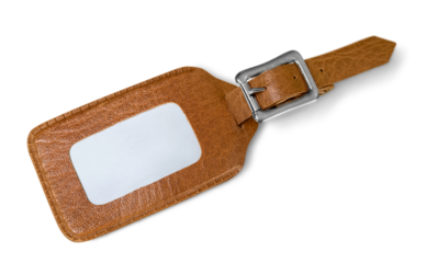 Leather luggage tag (blank version)