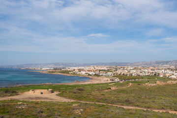 Fototapeta na wymiar Pafos Cypr Panorama