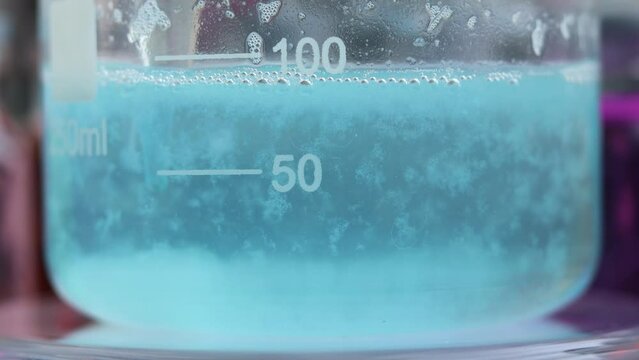 The chemical process of forming a mixture of insoluble silicates: copper, manganese and zinc. These substances have different particle structures.
