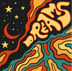 Dreams surrealism vector design