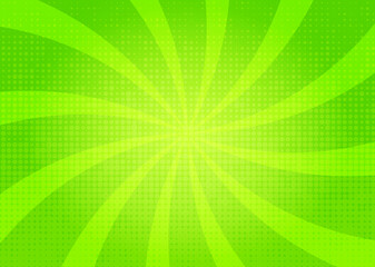 comic green background.	