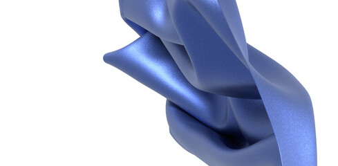 Blue silk