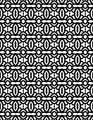 Black and white Geometric seamless patterns.  Seamless geometric coloring pages.