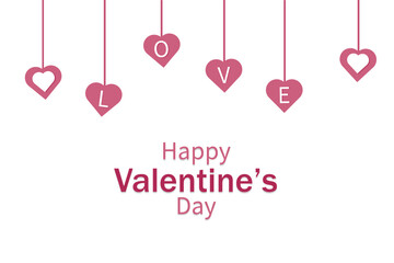 Gentle greeting card with Valentine's Day