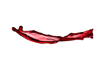 Obraz na płótnie Canvas red wine splash, isolated on transparent background