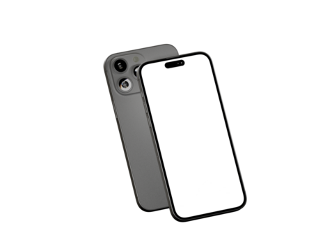 realistic smartphone template mockup for user experience presentation. Stylish concept design for websites, applications and landing pages.