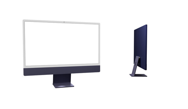 Modern computer monitor with blank screen - modern
