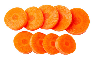 slices orange carrots