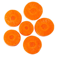 slices orange carrots