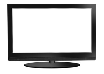 black monitor isolated