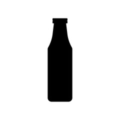 Bottle silhouette icon. Beverage. Vector.