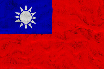 National flag  of Taiwan. Background  with flag  of Taiwan