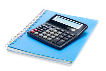 Finance a calculator with button - obrazy, fototapety, plakaty