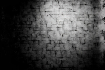 Grey grunge textured wall. Copy space. Generative AI