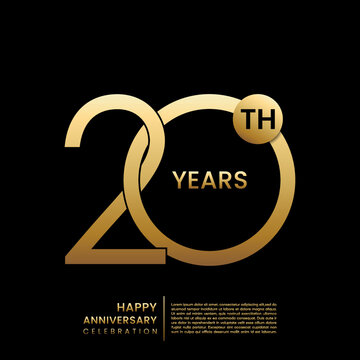 20th anniversary celebration logo design concept. Logo Vector Templates