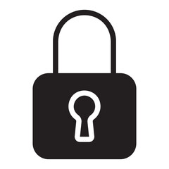 lock glyph icon