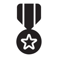 medal glyph icon