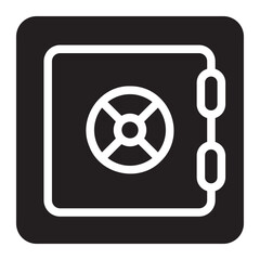 safety box glyph icon