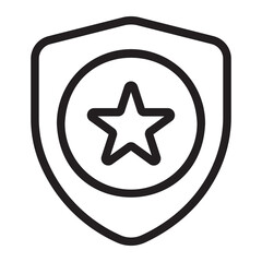 Obraz premium shield line icon