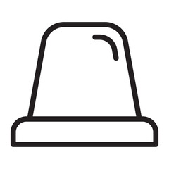 Fototapeta premium Siren line icon