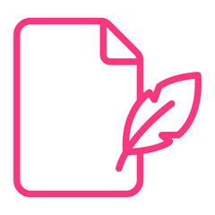 Writing gradient icon